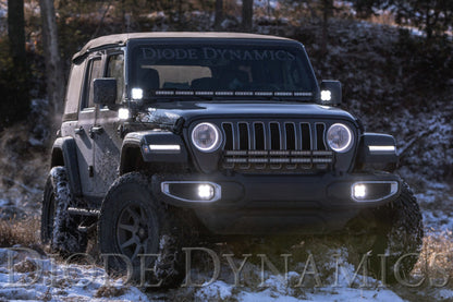 Diode Dynamics DD6089 Cowl Mount LED Light Bracket Kit for Jeep Wrangler JL and Gladiator