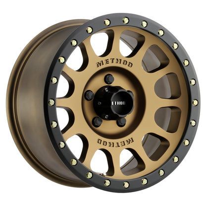 Method Wheels MR305 NV 18-Inch Bronze/Black Street-Loc Wheel, 9-Inch Width, +25 Offset, 5x150