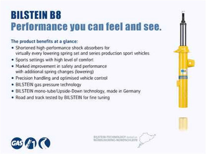 Bilstein B8 5100 Rear Shock Absorber 33-292632 for 2018-2019 Jeep Wrangler JL with 2-3 in Lift