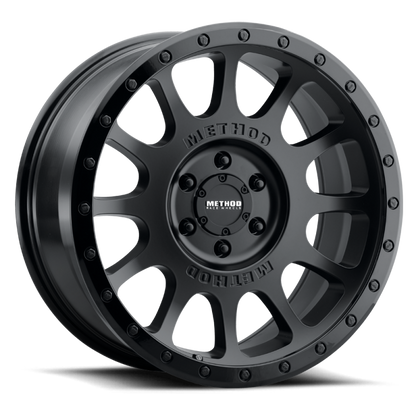Method Wheels MR305 NV 18x9 +18mm Offset 6x135 Matte Black Wheel with Gloss Black Lip