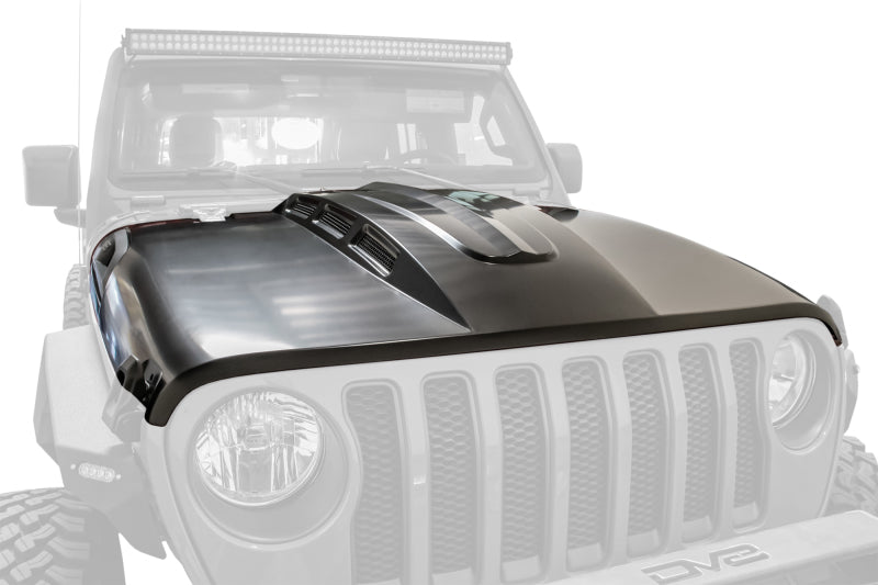 DV8 Offroad HDMBJL-01 Heat Dispersion Hood for 2018-2025 Jeep Wrangler JL and Gladiator JT