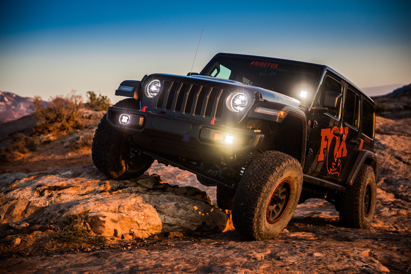 FOX Performance Elite Rear Shocks for 2018+ Jeep Wrangler JL, 2.5-Inch Lift, Dual Speed Compression, Part 883-26-054