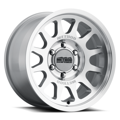 Method Wheels MR703 Bead Grip 18x8.5 +35mm Offset 6x5.5 Silver Wheel