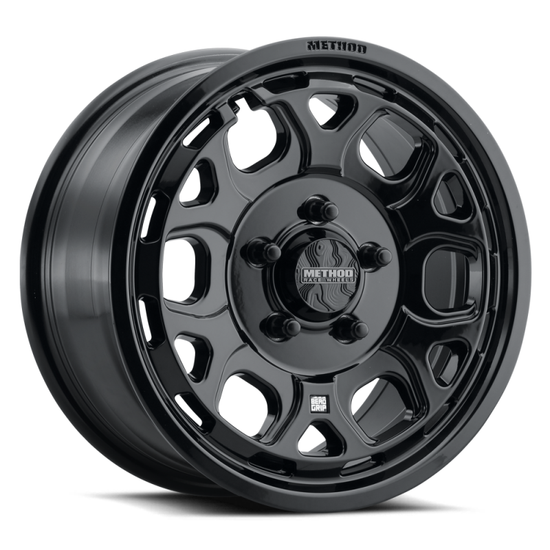 Method Wheels MR416 Bead Grip 15x7 Gloss Black Wheel, 5x4.5 Bolt Pattern, +55 Offset