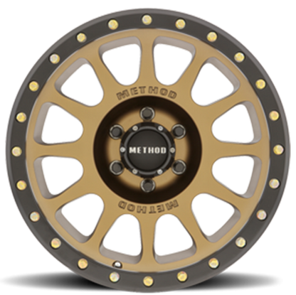 Method Wheels MR305 NV 17x8.5-Inch Bronze Matte Black Wheel, +25 Offset, 6x120 Bolt Pattern