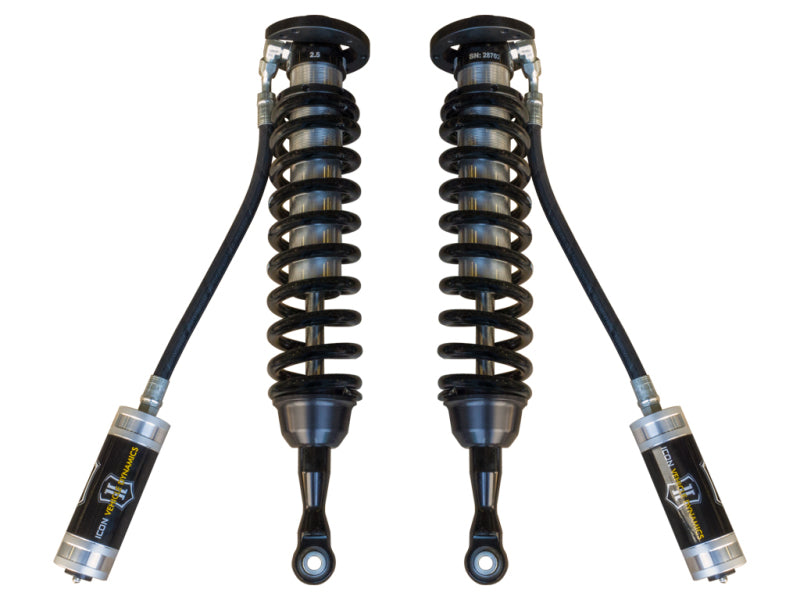 ICON 58750 Vehicle Dynamics 2.5 Series Remote Reservoir Front Coilover Kit for 2007-2021 Toyota Tundra and 2008-2022 Toyota Sequoia