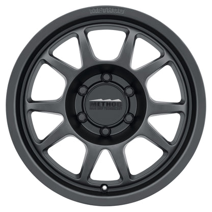 Method Wheels MR70278516500 MR702 17-Inch Matte Black Bead Grip Wheel, 8.5-Inch Wide, 6x135 Bolt Pattern