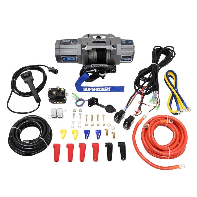 Superwinch SP 45SR 4,500 lb. 12V Powersports Winch with Synthetic Rope, Part 1145250