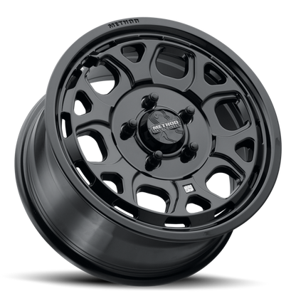 Method Wheels MR416 Bead Grip 15x7-Inch 6x5.5 Gloss Black Wheel