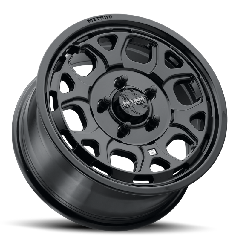 Method Wheels MR416 Bead Grip 15x7 Gloss Black Wheel, 5x4.5 Bolt Pattern, +55 Offset