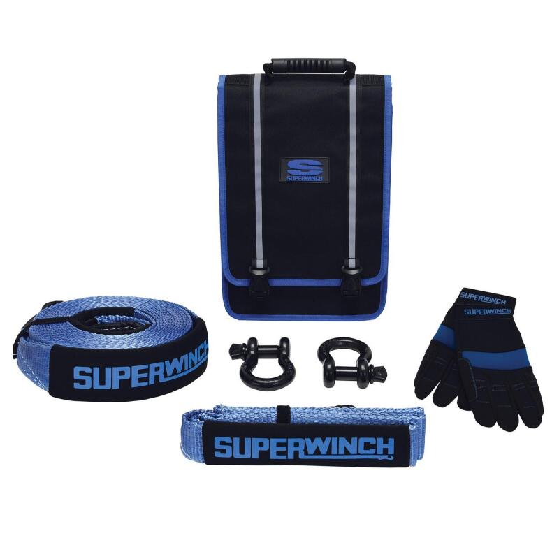 Superwinch 2578 Getaway Off-Road Recovery Kit with Shackles, Tree Protector, Strap and Gloves