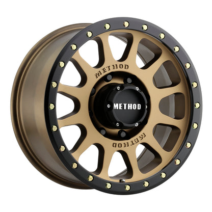 Method Wheels MR305 NV 18x9 +18mm Bronze/Black Street-Loc Wheel, 8x170
