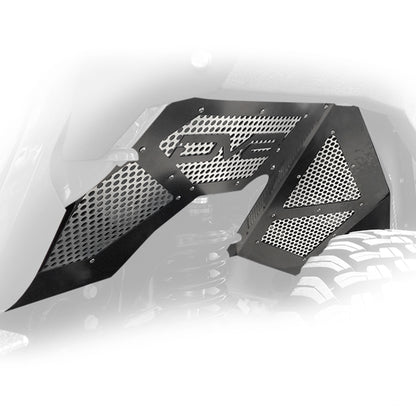 DV8 Offroad INFEND-03FB Front Inner Fenders for 2018+ Jeep Wrangler JL/JLU and Gladiator JT, Black