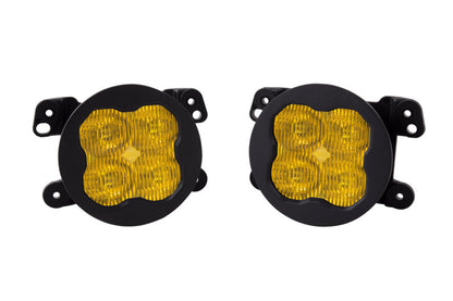 Diode Dynamics SS3 Pro Type M Fog Light Bracket Kit with Amber Backlight, Yellow SAE Fog Beam – DD7048