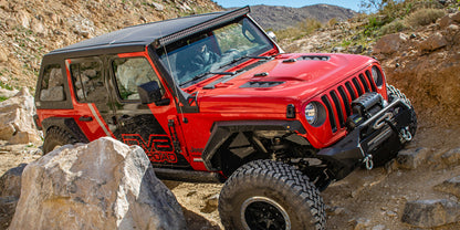 DV8 Offroad HDMBJL-TA Rubicon Replica Hood for 2018-2025 Jeep Wrangler JL/JLU and Gladiator JT