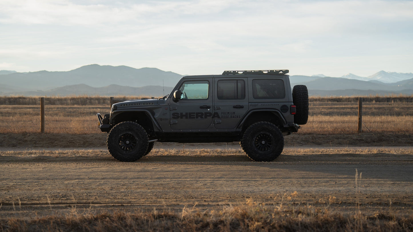 The JLU QDHD Half Rack - Sherpa Equipment Company