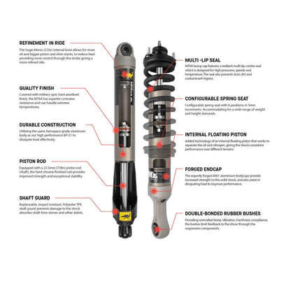 Old Man Emu MT64601013L MT64 Rear Left Shock Absorber for Toyota Tacoma