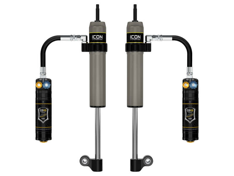 ICON 57826XP 2.5 Aluminum Series Rear Shocks with Remote Reservoir and CDXS for 2010-2014 Toyota Tacoma