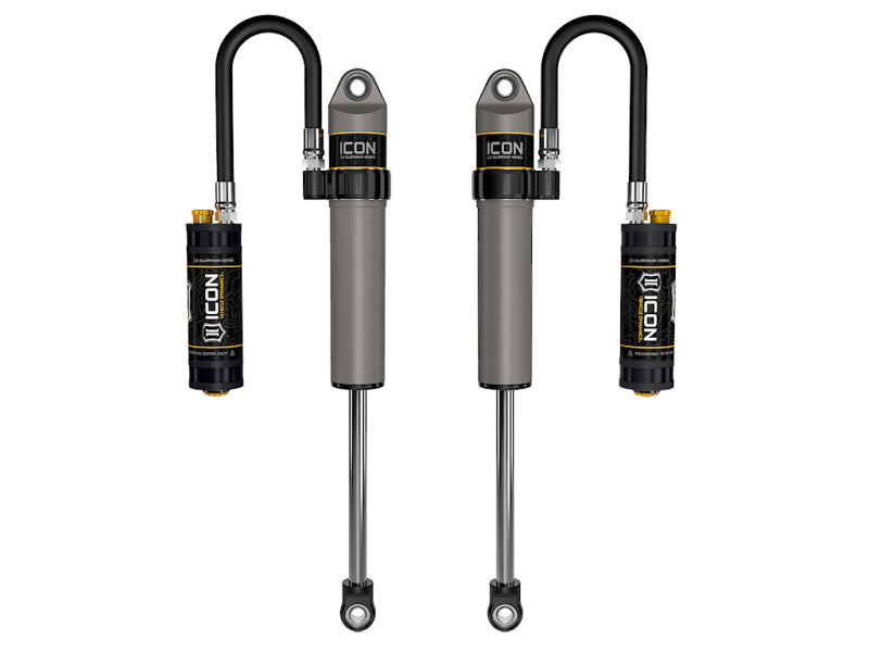 ICON 27821CP 2.5 Series Front Remote Reservoir Shocks with CDC Valve for 2018+ Jeep Wrangler JL