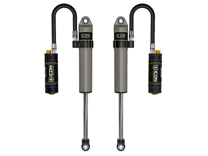 ICON 27821CP 2.5 Series Front Remote Reservoir Shocks with CDC Valve for 2018+ Jeep Wrangler JL