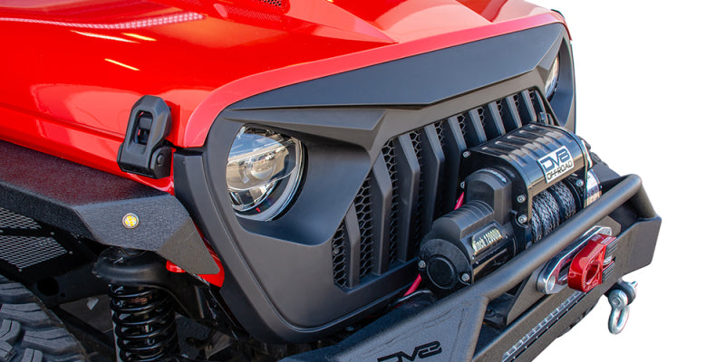 DV8 Offroad GRJL-01 Angry Replacement Grille for Jeep Wrangler JL and Gladiator JT