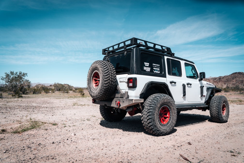 Body Armor 4x4 5298 Jeep Wrangler JL Single-Action Tire Carrier for JL-2965 Bumper