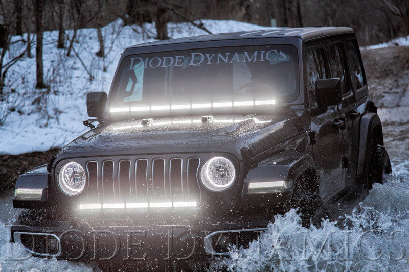Diode Dynamics DD6027 Bumper LED Light Bar Bracket Kit for 2018-2026 Jeep Wrangler