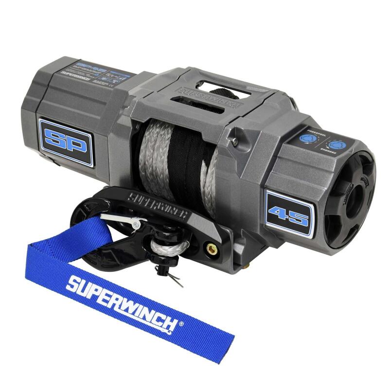 Superwinch SP 45SR 4,500 lb. 12V Powersports Winch with Synthetic Rope, Part 1145250