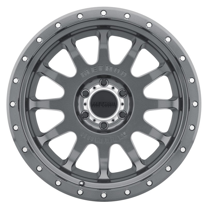Method Wheels MR605 NV 20x10 Gloss Titanium Wheel, -24mm Offset, 6x5.5 Bolt Pattern