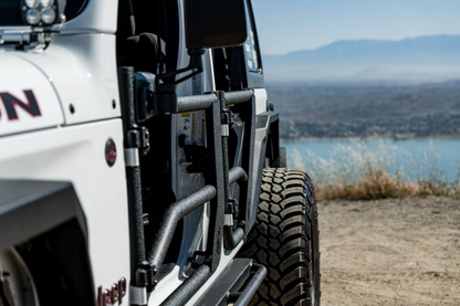 Body Armor 4x4 JL-6154 Front Tube Doors for 2018-2025 Jeep Wrangler JL and Gladiator JT, Pair
