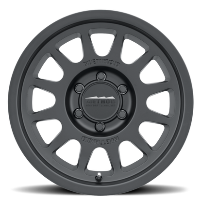 Method Wheels MR703 17x7.5 +50 Offset 6x130 Matte Black Bead Grip Wheel
