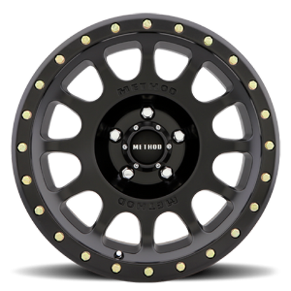 Method Wheels MR305 NV 17x8.5-Inch Matte Black Wheel, +25mm Offset, 5x5 Bolt Pattern