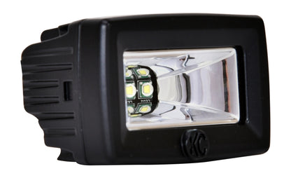 KC HiLiTES C-Series C2 20W LED Area Flood Lights, 2-Inch, 6000K, Pair Pack System, Part 328