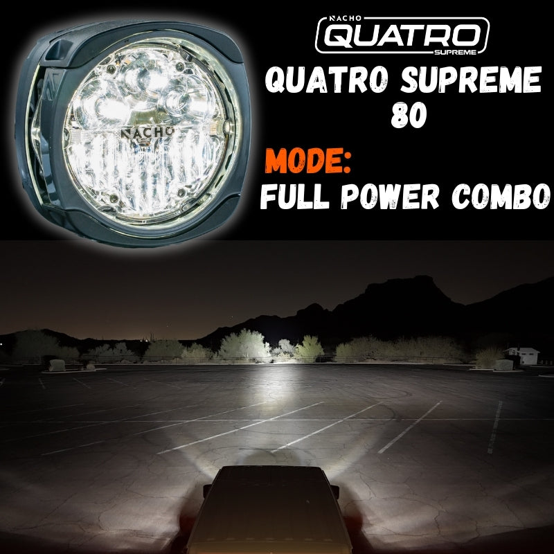 Nacho Offroad Technology Quatro Supreme 80 80-Watt Multi-Zone LED Light PM435