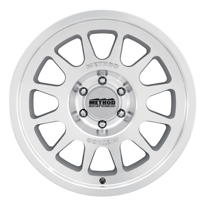 Method Wheels MR703 Bead Grip 20x9-Inch Silver Wheel, -12mm Offset, 5x5 Bolt Pattern