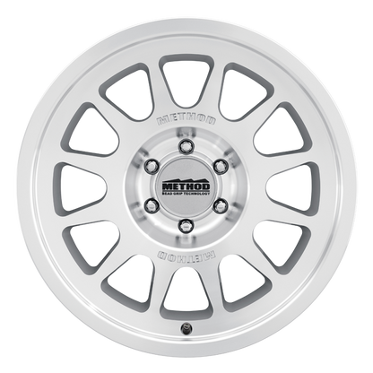 Method Wheels MR703 Bead Grip 20x9-Inch Silver Wheel, -12mm Offset, 5x5 Bolt Pattern