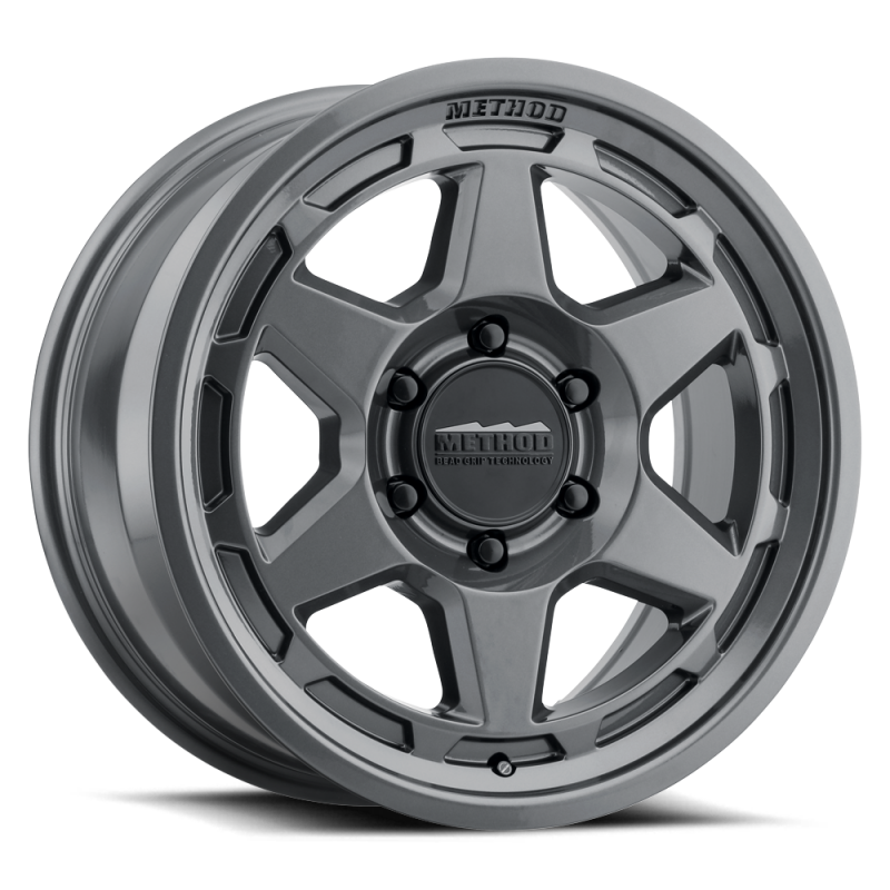 Method Wheels MR708 Bead Grip 18x9 Titanium Wheel, +30mm Offset, 5x120 Bolt Pattern