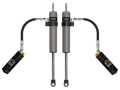 ICON 57808CP 2.5 Series Rear Shocks with CDCV for 2024+ Toyota Tacoma, 0-1-Inch Lift