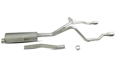 Gibson 617410 Cat-Back Dual Split Exhaust System for 2020-2022 Jeep Gladiator 3.6L, Stainless Steel