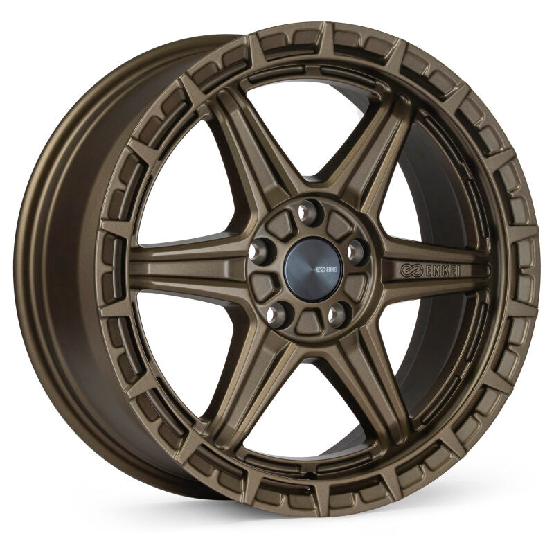 Enkei Trail-Finder OVL 17-Inch Matte Bronze Cast Wheel, 5x100, +35 Offset, Part Number 559-775-8035ZP