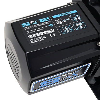 Superwinch SX12SR 12,000 lb 12-Volt Synthetic Rope Winch, Part 1712204