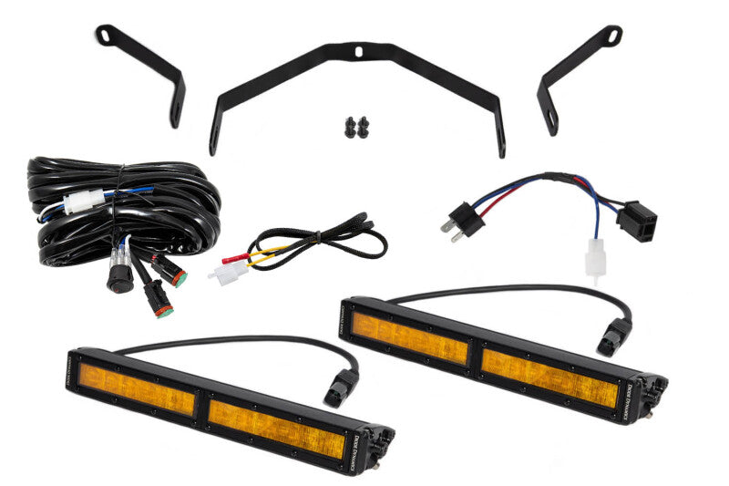 Diode Dynamics DD6068 SS12 LED Driving Light Kit for 2014-2021 Toyota Tundra, Amber Wide