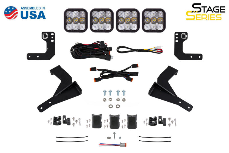 Diode Dynamics DD8027 SS5 Grille CrossLink Lightbar Kit for 2024+ Toyota Tacoma, Sport White Combo