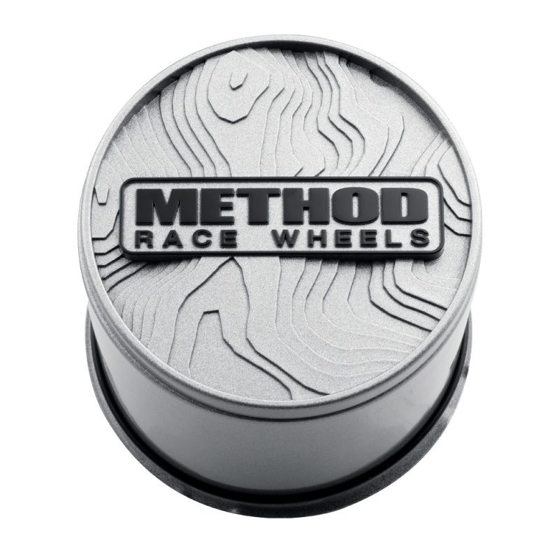 Method Wheels Topo Push-Through Center Cap CP-TOPO130-P-S, Silver