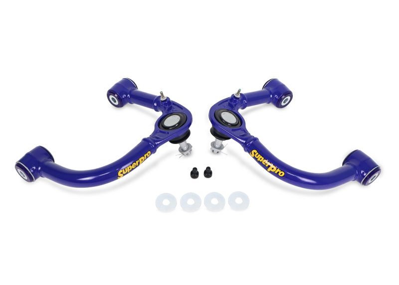 SuperPro TRC6471 Front Upper Fixed Offset Control Arm Set for 2005-2023 Toyota Tacoma 4WD