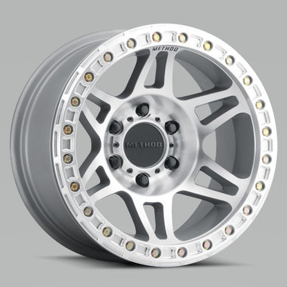 Method Wheels MR106 Beadlock Wheel, 17-Inch x 9-Inch, -44mm Offset, 6x5.5 Bolt Pattern, Polished