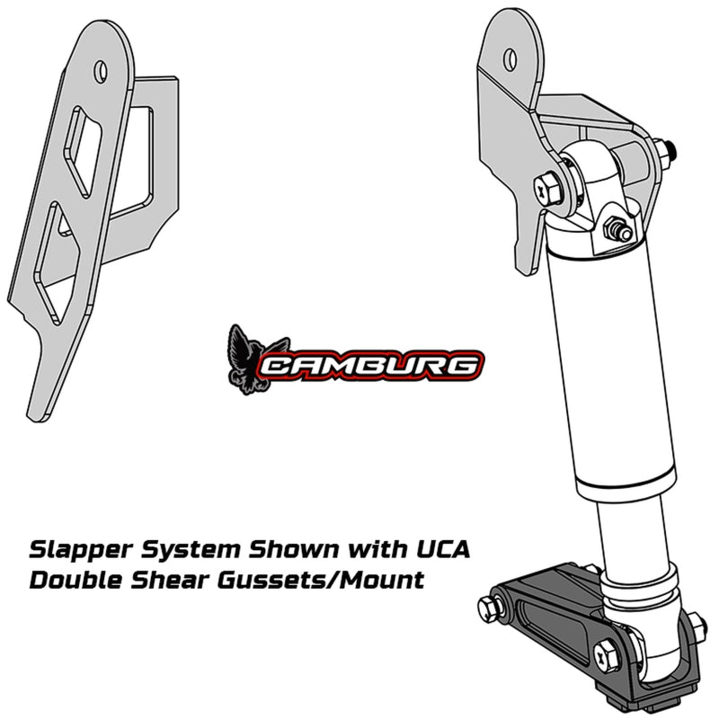 Camburg CAM-310172 2005-2023 Toyota Tacoma 2.5-Inch Front Slapper Bump Stop Mount Kit with UCA Gussets