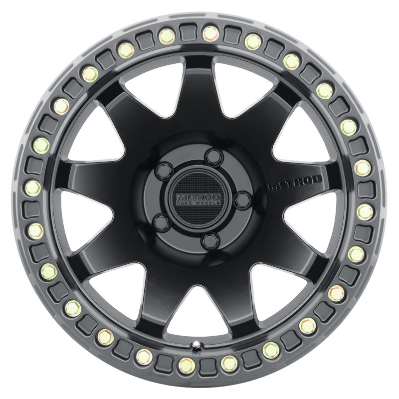Method Wheels MR108 17x9 Beadlock Wheel, Matte Black, -44mm Offset, 5x5 Bolt Pattern