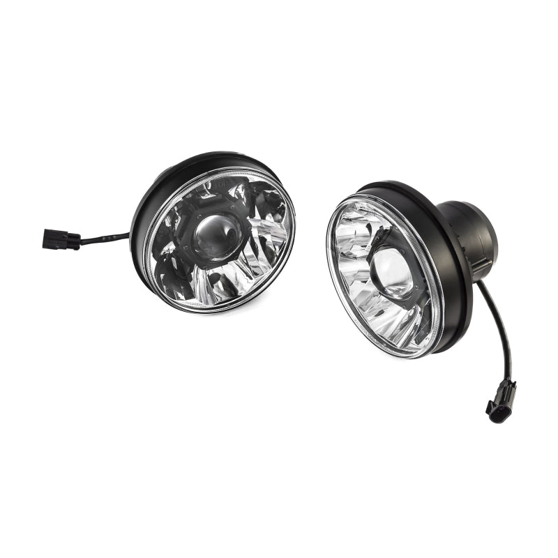 KC HiLiTES 42342 Gravity LED Pro 7-Inch Headlights for 2018-2020 Jeep Wrangler JL and Gladiator JT