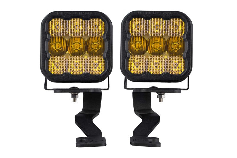 Diode Dynamics DD7400 Stage Series Ditch Light Kit for 2022+ Toyota Tundra, Yellow Combo
